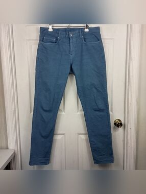 Bonobos Travel Jeans 36x34 Mens Slate Blue Slim Taper Stretch Comfortable Pants
